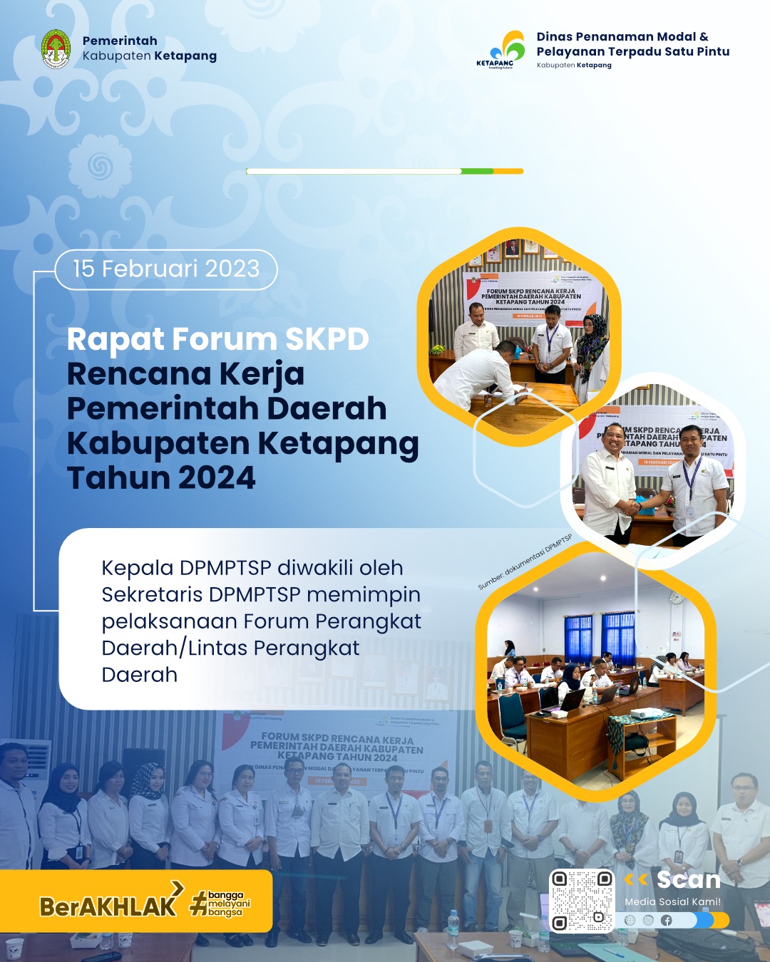 RAPAT FORUM SKPD RENCANA KERJA PEMERINTAH DAERAH KABUPATEN KETAPANG TAHUN 2024